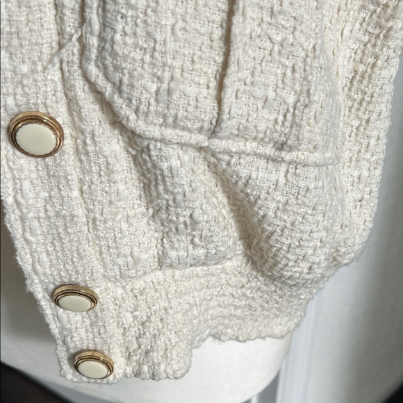 Christian Lacroix Ivory Textured Vest - Picture 5 of 11